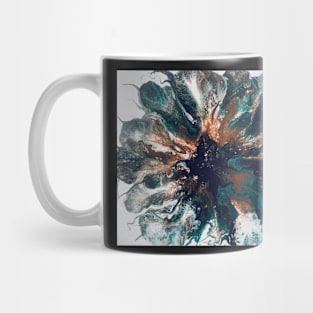 Flower pouring acrylic Mug